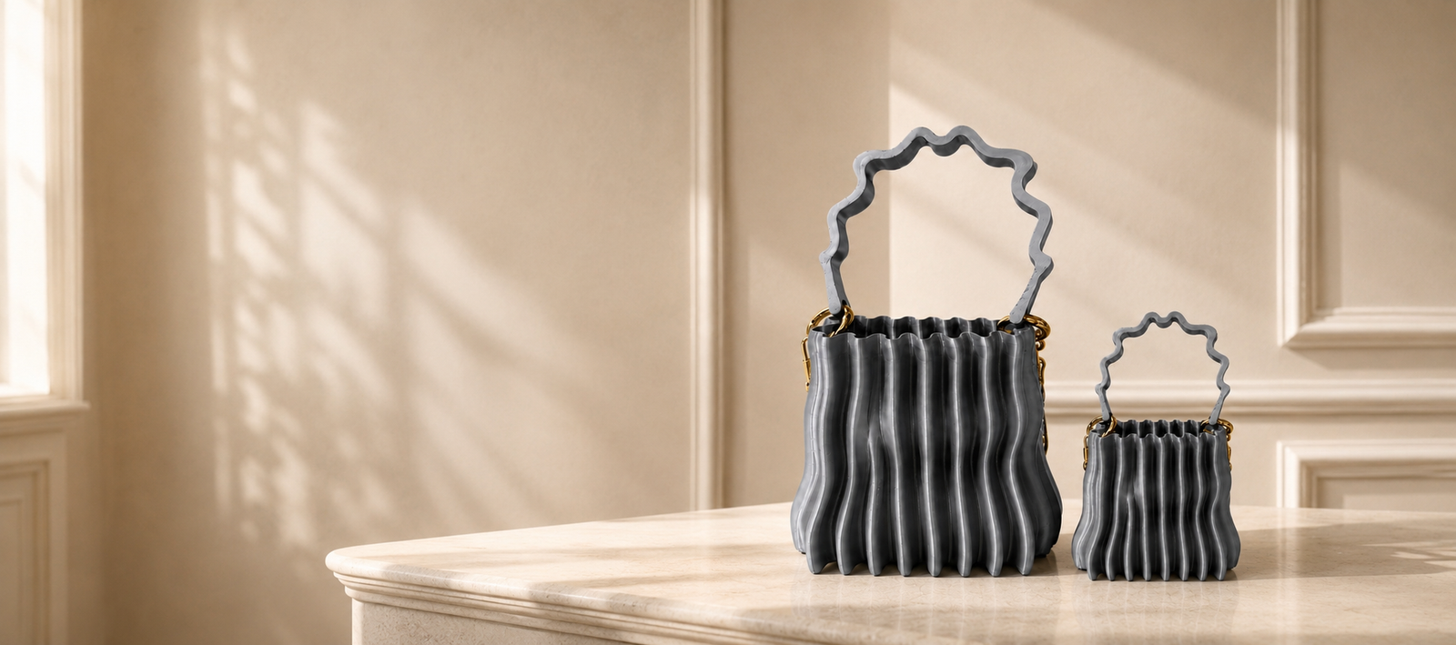 Ripple Silver handbags