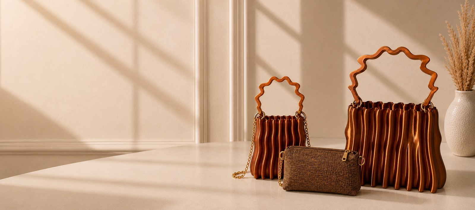 Ripple Copper handbags
